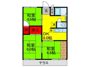 ハイツ福田の物件間取画像